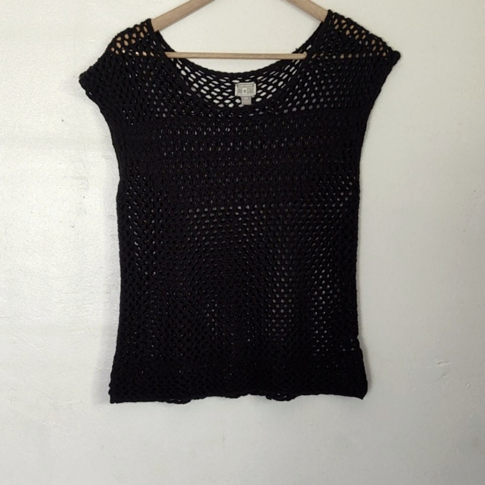 Converse one star short sleeve sweater blouse sz m